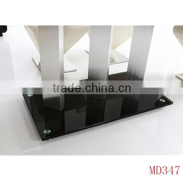 modern black glass dining room table parts