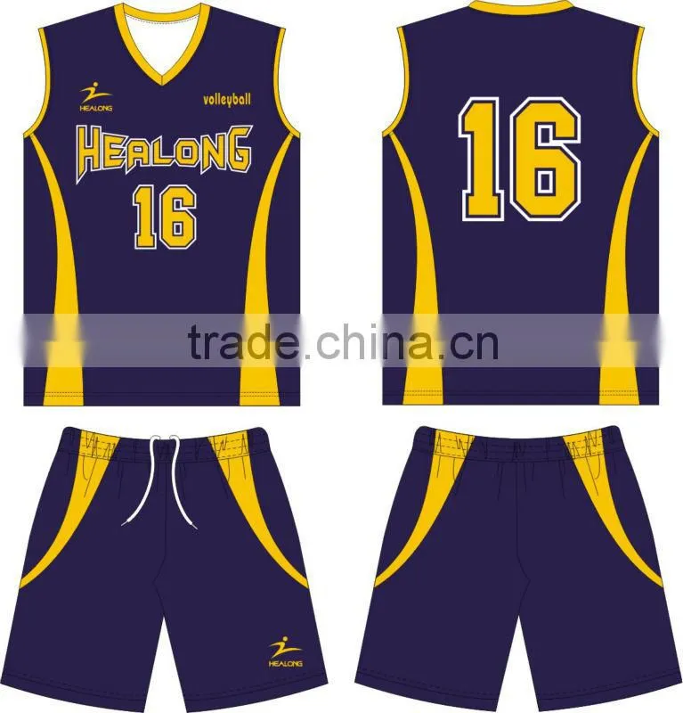 sublimation custom volleyball uniform wholesale jersey