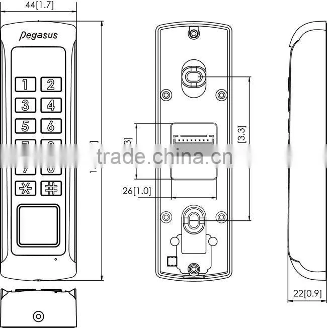 Waterproof Metal Access Control Keypad