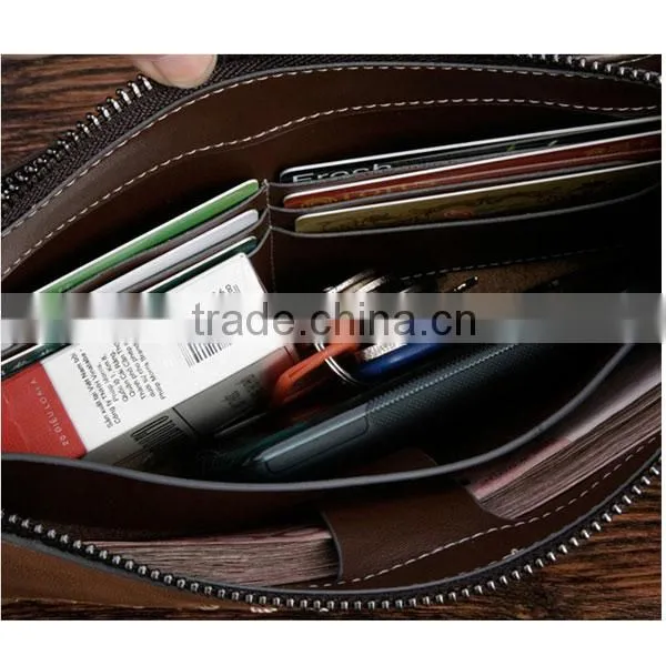 wholesale custom men's clutch bag and leather clutch bags for men
