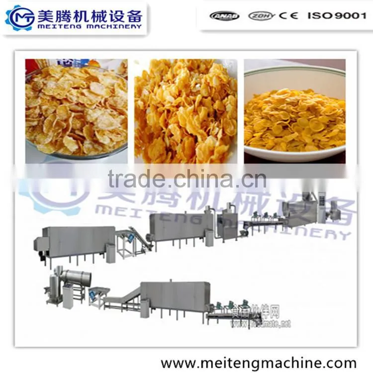 high quality sweet corn flakes extruder making machine line