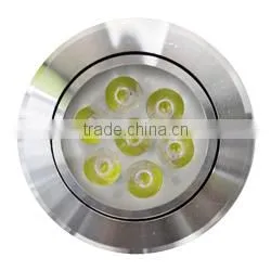 Fedex Free Shipping ROHS CE COB white finish led downlight