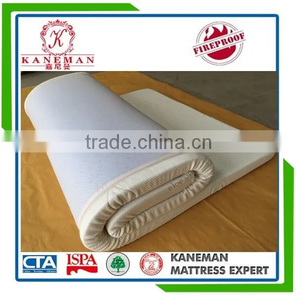 Popular cooling gel mattress topper with roll up packing