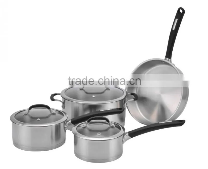 2015 new stainless steel cookwaer set with capsulate bottom