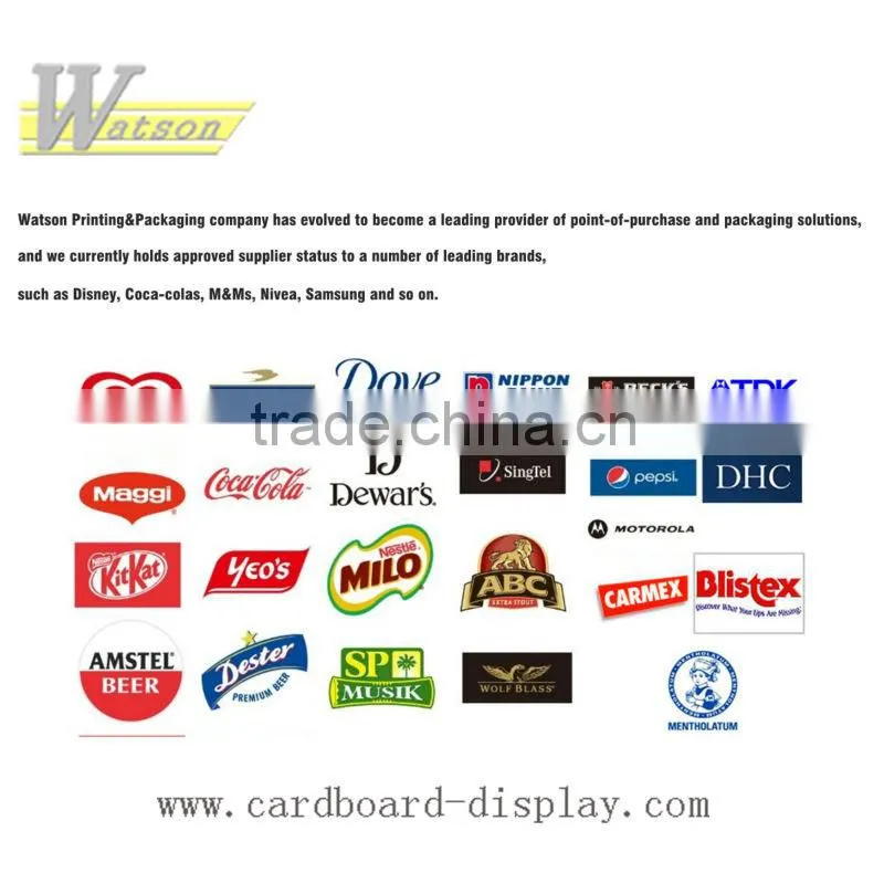 for BB cushion makeup case cardboard display dump bin