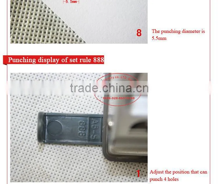 Two hole punch paper punch
