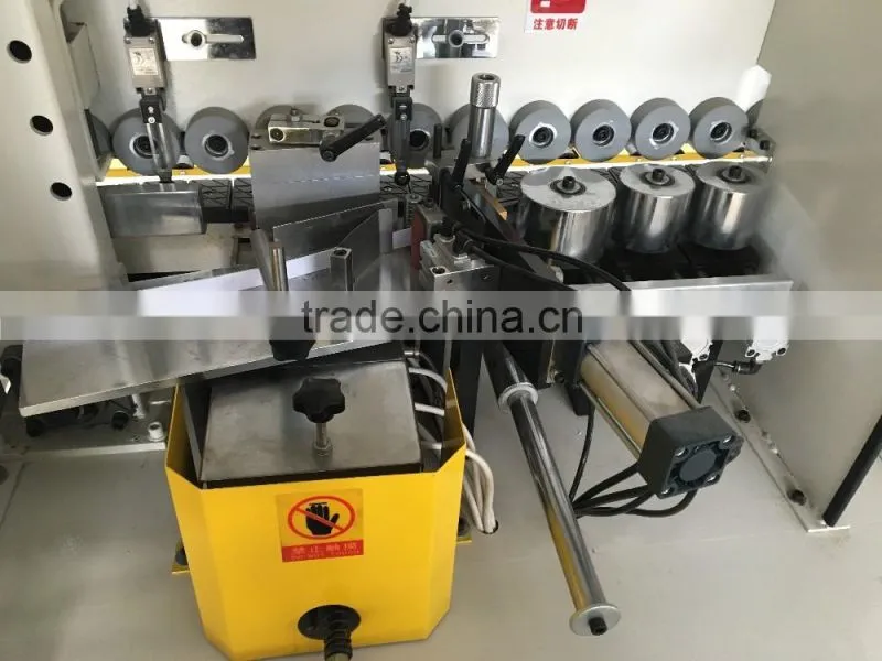 KC307DT touch screen full automatic edge banding machine with rough trimming fine trimming/ edge banding plywood