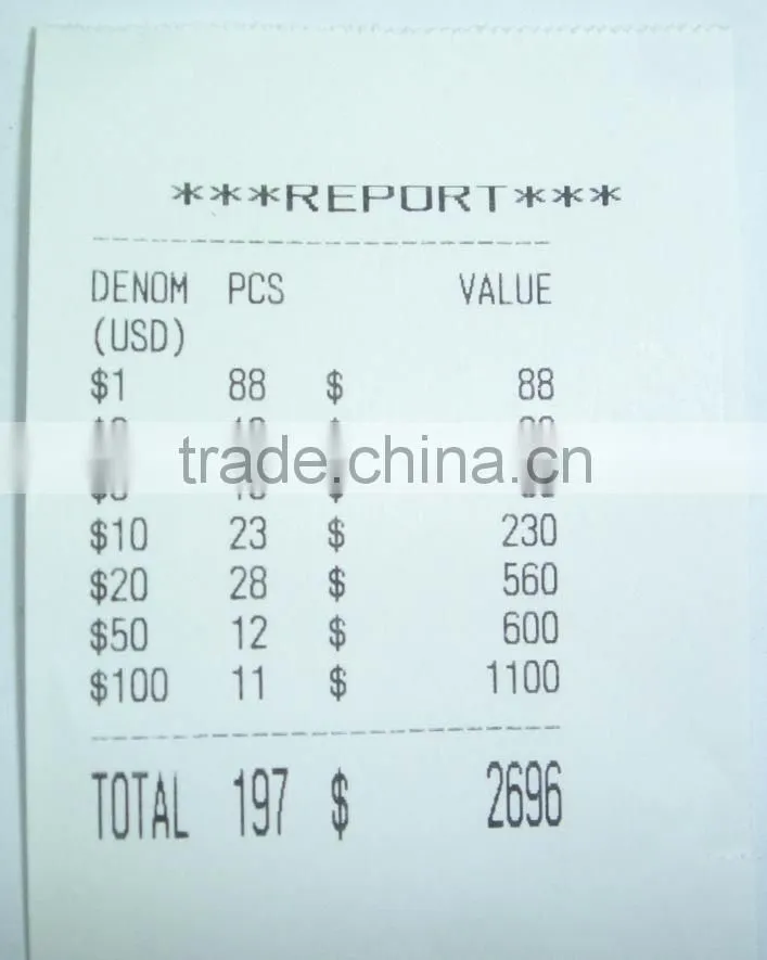 Mixed Denomination Value Counting Machine Support Automatic Start & Stop