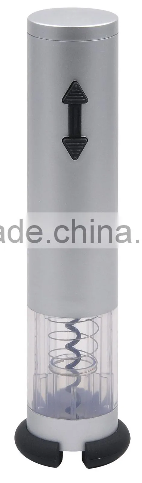 Battery operated electric wine bottle opener