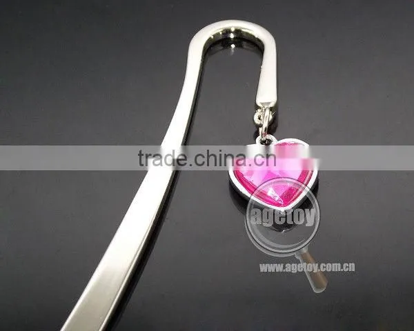 Metal Heart Shaped Bookmark