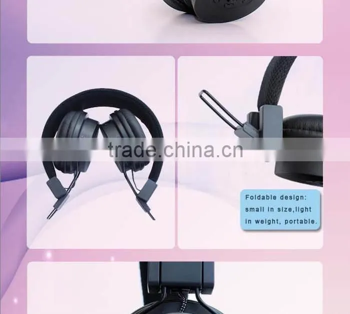 wireless headphone with memory card FM radio headset sports wireless mp3 player