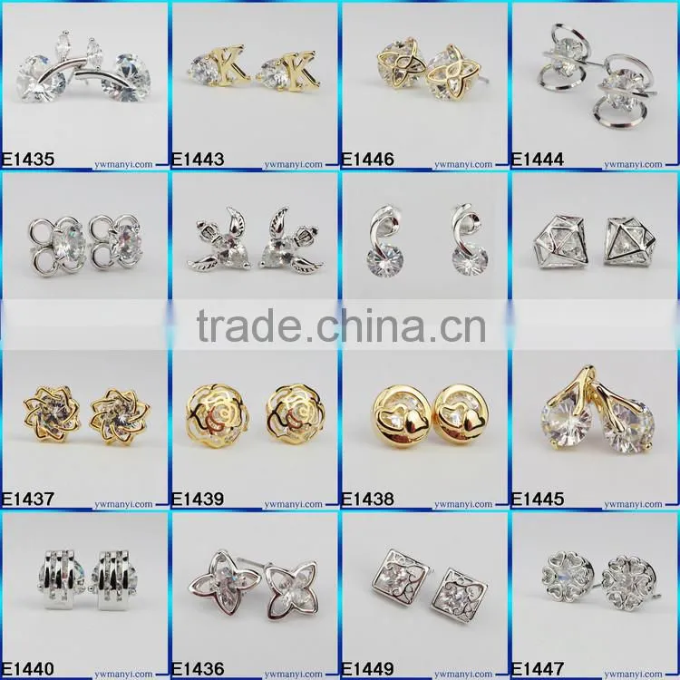 Good price factory wholesale fancy ziron stud earring