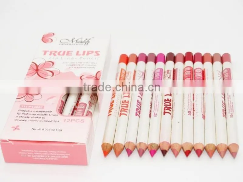 Menow P14002 Waterproof Lip Liner Pencil Women's Professional Long Lasting Lipliner 12pcs/set