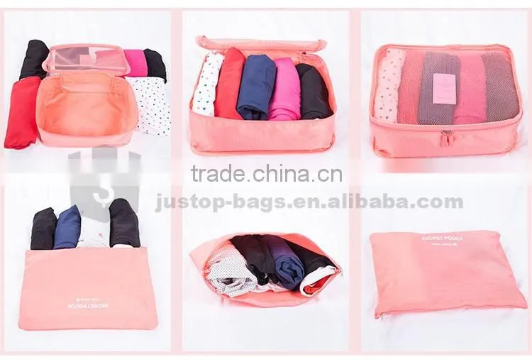 Justop wholesale mesh travel bag organizer