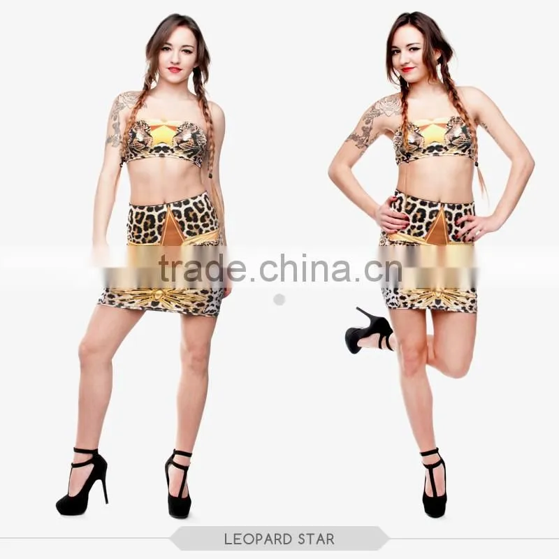 Women fashion puppy dog sexy girls tight slim mini skirt high quality 3d digital full print custom hot sale tube stretchy skirt
