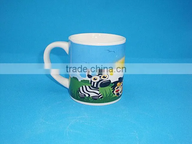 Funny carton design porcelain water mug for children