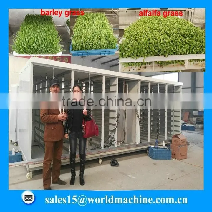 hydroponic cattle green fodder growing machine /live stock feed plant machine for sale