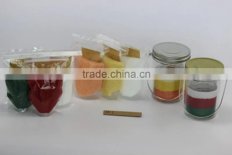 DIY candles with cotton wick / sand candle for DIY
