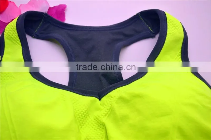 Sexy seamless yoga tops women underwear sports bra