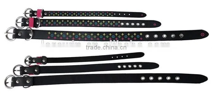 New HOT Selling PVC leather Dog Collar And Leash Dog Neck Collar