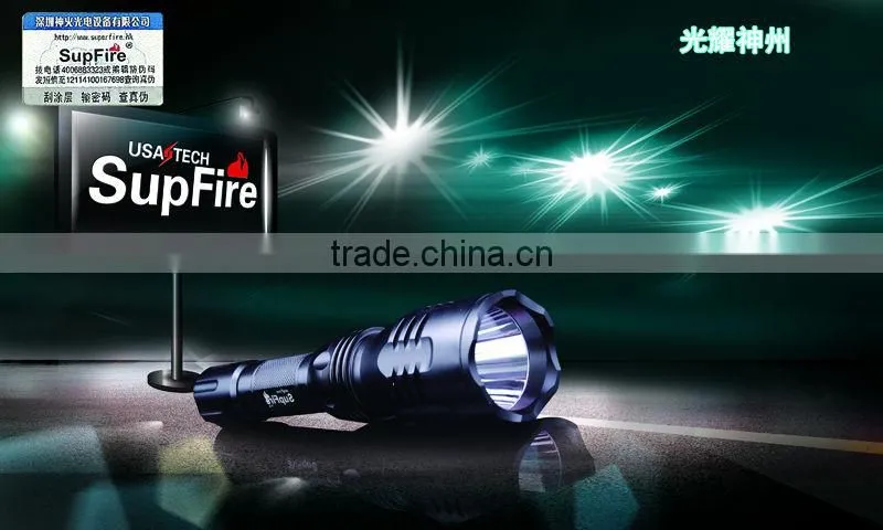 Led camping flashlight Hight power rechargeable battery