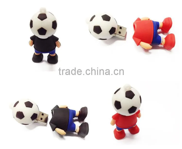 Soft football man USB flash drive from China promotive gifts