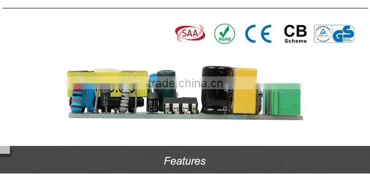 3 Year warranty constant current 6w 12v led power supply