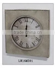 Round Home Goods Vintage Rustic Metal Wall Clock