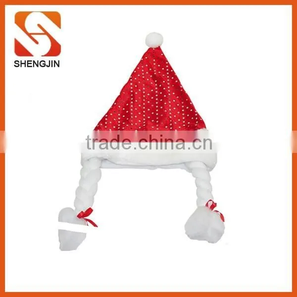 SJ-6876 YIWU velvet Santa Clause Party Christmas Hat supplier