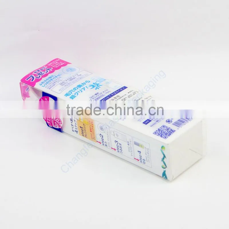 Customized Makeup Remover Plastic Packaging Box