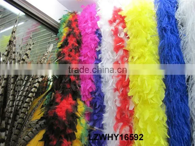 Fluffy turkey feather chandelle boa LZYJ02