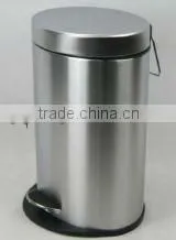 5L stainless steel foot pedal waste bin