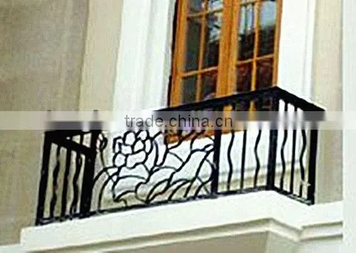 modern galvanized rod iron balcony railing designs