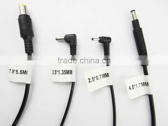 straight right angel dc cable for laptop adapter