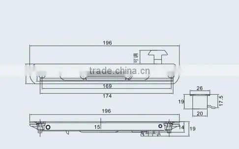 Sliding window security lock MS950