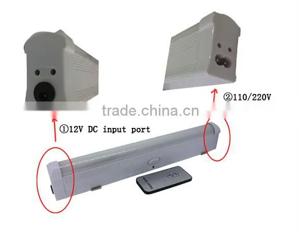 AC DC charge solar portable tube light