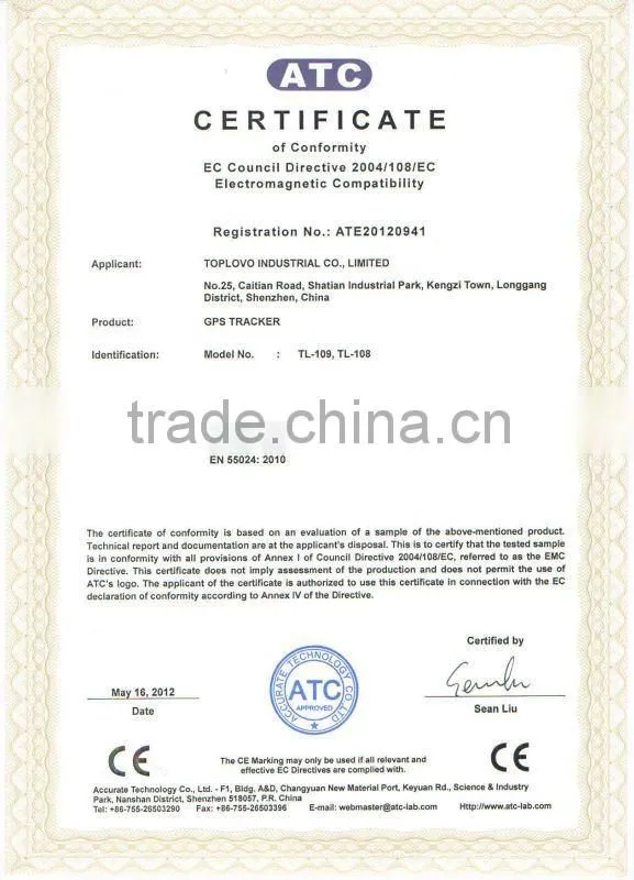 TL-108 gsm/gps/gprs car tracking system