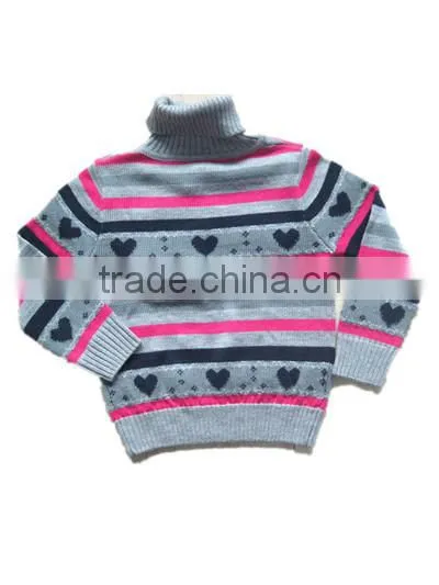 kids high neck pullover sweater