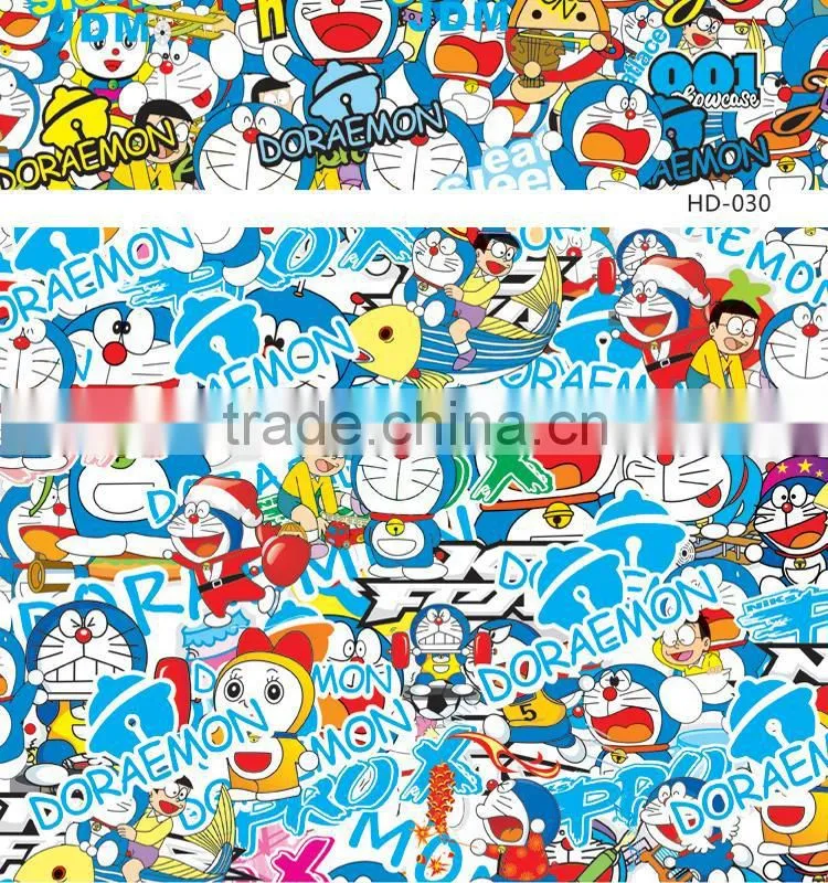 HD-034 CARLIKE Air Bubble Free Easy Clean Car Wrap Bomb Sticker Auto Body Color Sheet