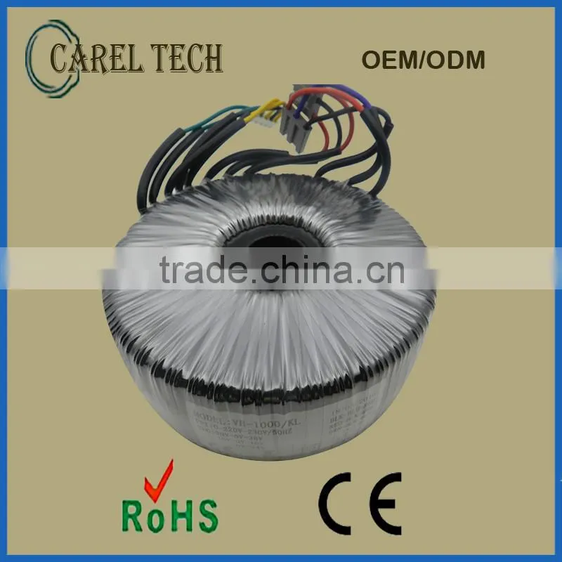 CE ROHS 220V 230V 120V Toroidal Transformer 12V 300VA 600VA, Toroidal Transformer Power Manufacturer China