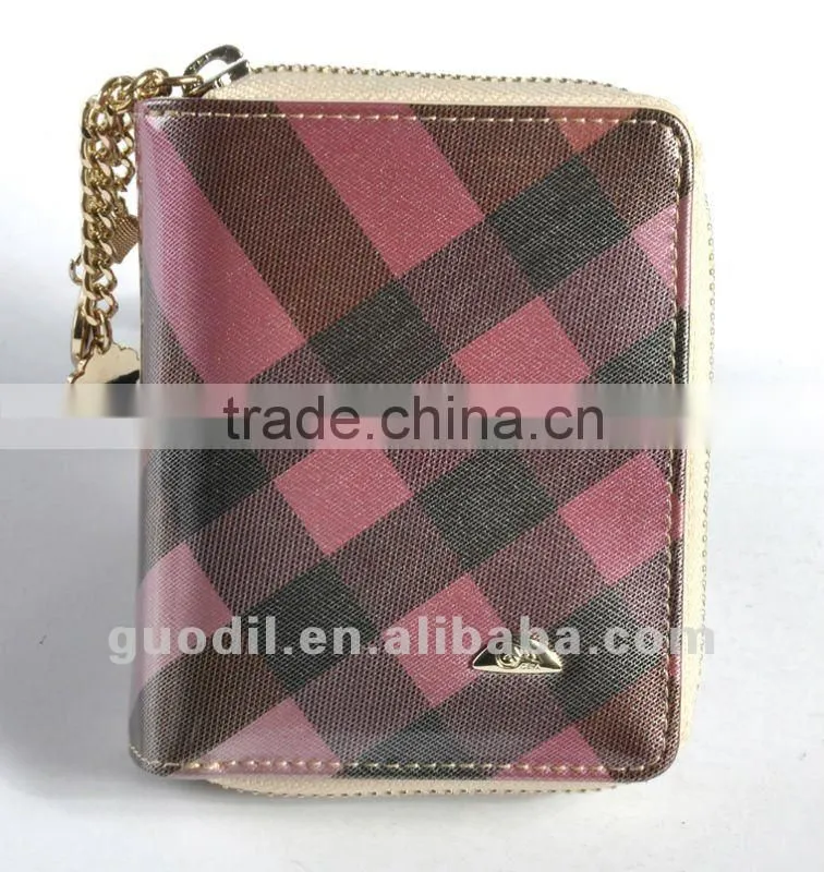 Summer hot! Plaid Printed PU coated shoulder bag fashion ladies handbags 2012