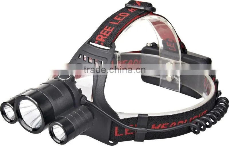 JD-603 600 LM T6 aluminium led headlamp & powerfull fishing camping headlighting