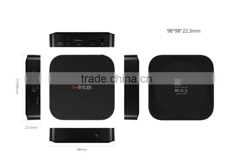 2015 New EW01 Windows 8.1 Android 4.4 CPU Intel Bay Trail-T CR Atom Z3735F iptv set top box