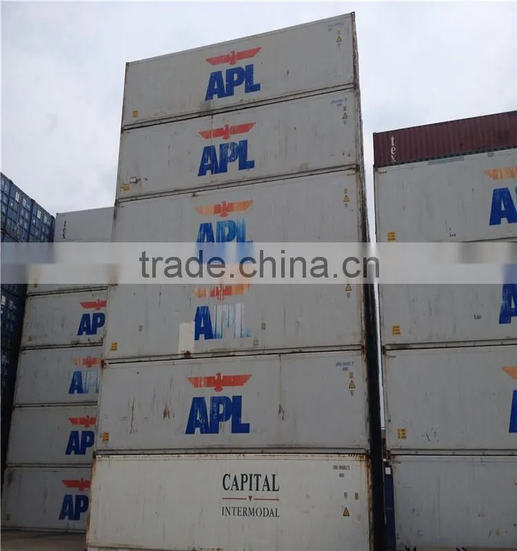 40feet used Reefer Container with Carrier refrigerator for sale