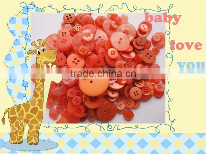 Mix bright resin color buttons for gifts & craft making and scrapbooking