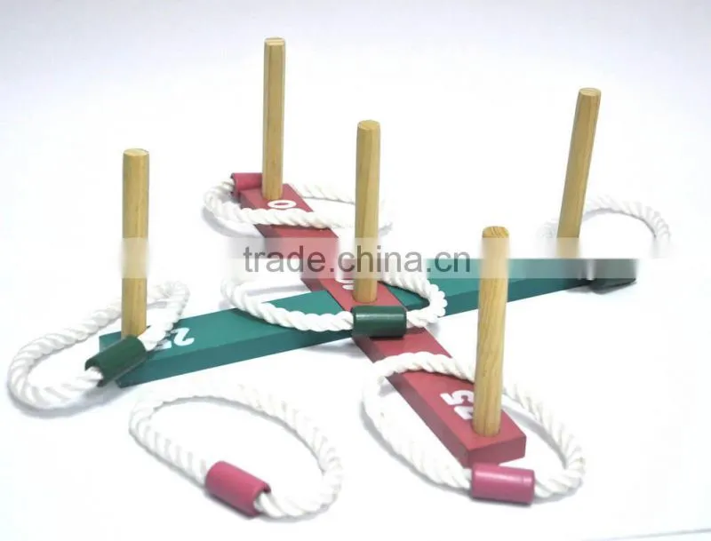 Wooden Toy Ring Toss Game