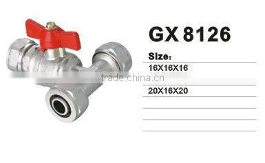 Brass 3-Ways Union Ball Valve