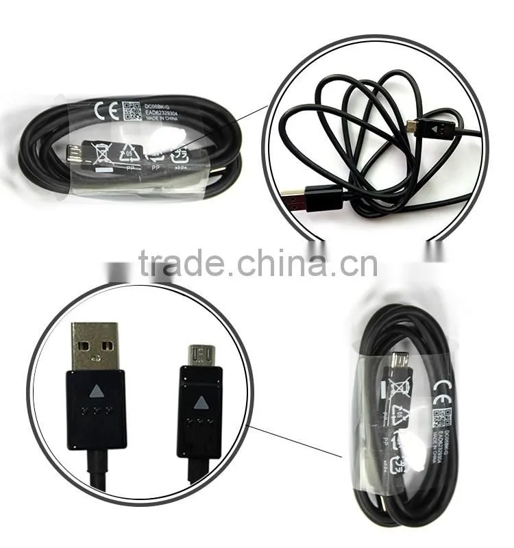 Great quality universal black 1m original usb data cable mobile phone for LG