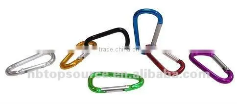 TC-454 2013New Hot Sale Mini Aluminum Pear Shape Camping Carabiner With Compass