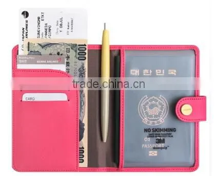 2015best hot sale travel Passport Cover high quality leather travel passport holder with logo customized